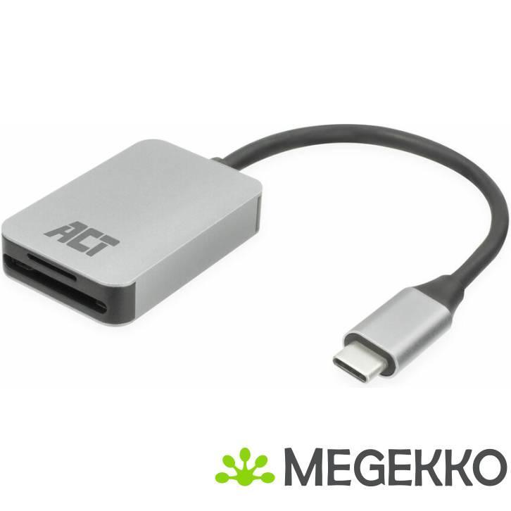 ACT USB-C kaartlezer voor SD en micro SD. SD 4.0 UHS-II, Computers en Software, Netwerkkaarten, Nieuw, Verzenden