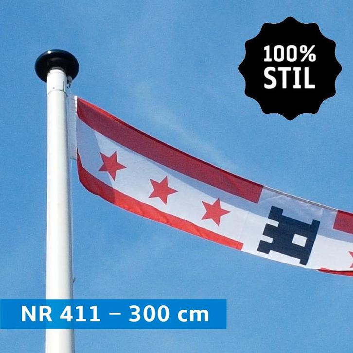 NR 411: Wimpel Drenthe 100% stil-300cm (zonder stokje (met, Diversen, Vlaggen en Wimpels, Nieuw