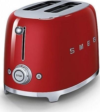 Smeg TSF01RDEU broodrooster rood, Witgoed en Apparatuur, Broodroosters, Nieuw, Verzenden
