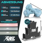 Dumbells set - Gewichten set - Halterset - 12 kg - RE:SPORT, Verzenden, Zo goed als nieuw