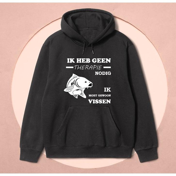 Ik Heb Geen Therapie Nodig, Ik Moet Gewoon Vissen Hoodie, Kleding | Heren, Jassen | Winter, Nieuw, Verzenden