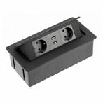 Flip Top inbouw stopcontacten, 2 stopcontacten, 2 USB, ra..., Verzenden, Nieuw