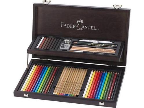 Faber-Castell kleurpotloden - Compendium mahoniebox - 54, Huis en Inrichting, Woonaccessoires | Overige, Zo goed als nieuw, Verzenden