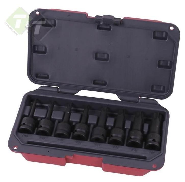 Torx Krachtdoppen, Torxdoppen Set, 1/2 Duims Aansluiting, 8, Doe-het-zelf en Verbouw, Gereedschap | Handgereedschap, Nieuw, Ophalen of Verzenden