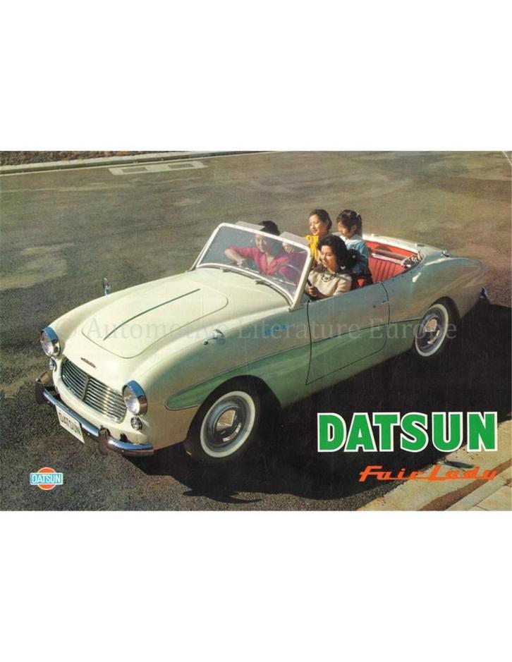 1962 DATSUN FAIRLADY BROCHURE ENGELS, Boeken, Auto's | Folders en Tijdschriften, Nissan