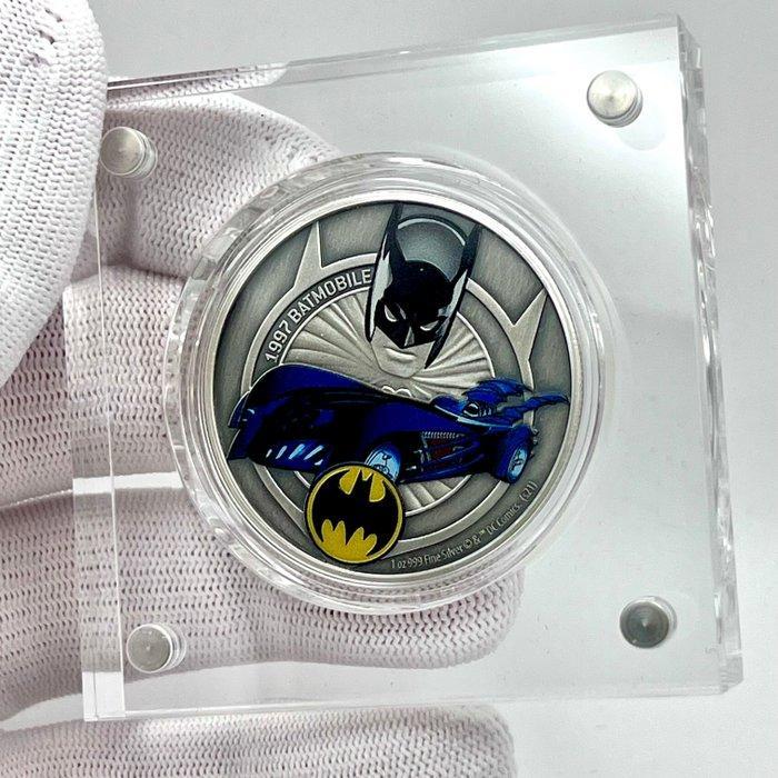 Niue. 2 Dollars 2021 – DC Comics Batmobile – 1997 Batmobile, Postzegels en Munten, Munten | Europa | Niet-Euromunten