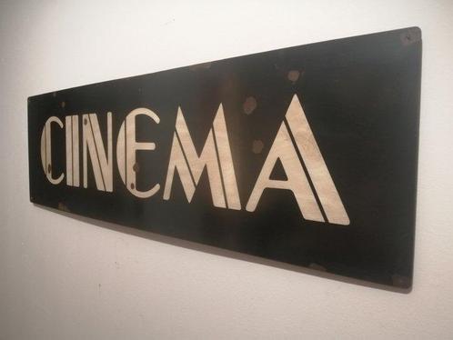 Cinema - Cinema - Emaille bord - IJzer, Antiek en Kunst, Curiosa en Brocante