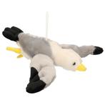 Pluche vliegende meeuw knuffel 28 cm - Knuffel vogels, Nieuw, Verzenden