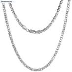 Zilveren ketting koningsschakel 55 cm 3.6 mm breed, Sieraden, Tassen en Uiterlijk, Kettingen, Verzenden, Nieuw, Zilver