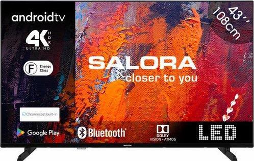 Salora 43AU550 - 43 inch LED 4K Ultra HD Smart TV, Audio, Tv en Foto, Televisies, 100 cm of meer, Smart TV, 4k (UHD), Zo goed als nieuw