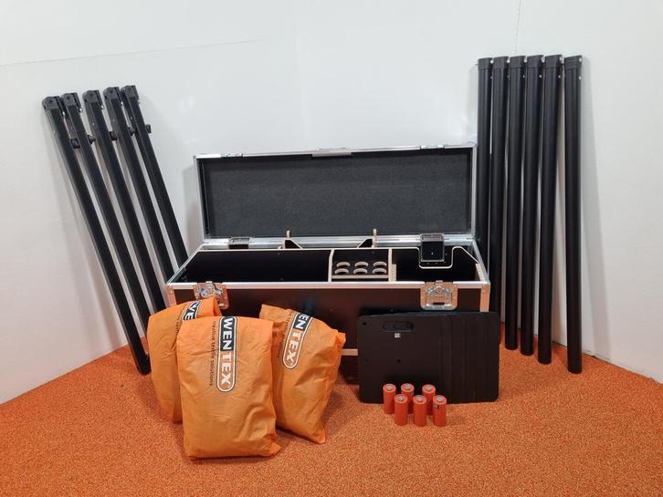 Wentex Pipe & Drape FOH kit 9mtr systeem incl gordijnen, Muziek en Instrumenten, Behuizingen en Koffers, Nieuw