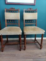 Stoel (2) - Eik - 2x Neo Renaissance stoel, Antiek en Kunst