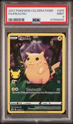 2021 Pokemon Celebrations - Pikachu #005 - PSA 8, Hobby en Vrije tijd, Verzamelkaartspellen | Pokémon, Verzenden, Nieuw, Foil