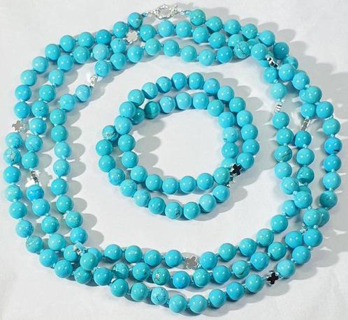 Griekse kruisen & Howlita turquoise - EERSTE Kwaliteit -, Antiek en Kunst, Antiek | Boeken en Bijbels
