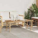 vidaXL Salontafel Bruin 110 x 50 x 43 cm Bamboe, Verzenden, Nieuw, 50 tot 100 cm, Minder dan 50 cm