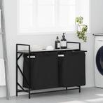 vidaXL Wasmand 2 vakken met plank grijs sonoma eiken, Tuin en Terras, Droogmolens en Wasrekken, Verzenden, Nieuw