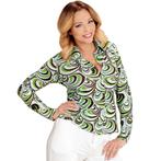 Disco 70S Blouse Groen Dames, Kleding | Dames, Carnavalskleding en Feestkleding, Verzenden, Nieuw