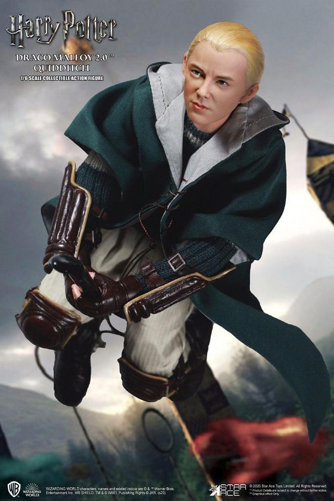 Harry Potter Action Figure 1/6 Draco Malfoy 2.0 Quidditch Ve, Verzamelen, Harry Potter, Nieuw, Ophalen of Verzenden