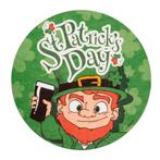 St. Patricks Day Onderzetters 10cm 10st, Verzenden, Nieuw