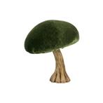 decoratie fluweel champignon groen 10cm, Verzenden, Nieuw