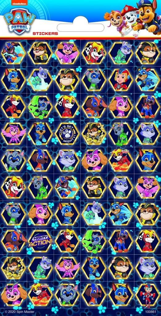 Paw Patrol Stickers Klein, Hobby en Vrije tijd, Feestartikelen, Nieuw, Verzenden