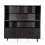 Wandkast Remi - Zwart - 96123 - wandkasten, Huis en Inrichting, Nieuw, Overige materialen