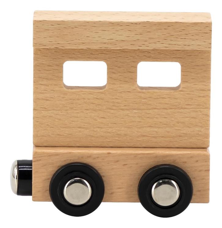 Tryco Houten Naturel Lettertrein - Eindwagon TR-353075, Kinderen en Baby's, Kraamcadeaus en Geboorteborden, Nieuw, Verzenden