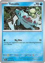 Totodile 039/162 reverse holo Temporal forces, Hobby en Vrije tijd, Ophalen of Verzenden, Nieuw, Losse kaart, Foil