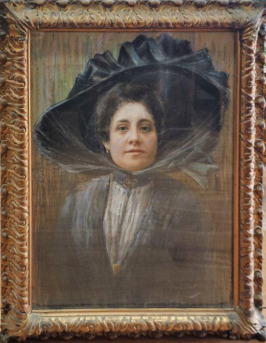 Giovanni Boldini (1842–1931), A firma di - Ritratto di dama, Antiek en Kunst, Kunst | Schilderijen | Klassiek