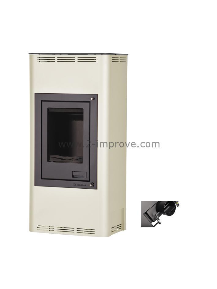 Aquaflame 7 cv-houtkachel Gebroken wit Handmatige bediening, Doe-het-zelf en Verbouw, Geisers en Boilers, Verzenden