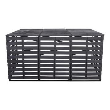 3x Containerombouw | Kliko ombouw | Containerberging | Grijs beschikbaar voor biedingen