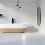 Vloertegel Reno Hoogglans Marmerlook Carrara 60.8x60.8 cm, Doe-het-zelf en Verbouw, Tegels, Ophalen of Verzenden, Nieuw