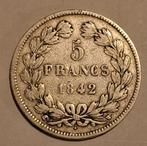 Frankrijk. Louis Philippe I. 5 Francs 1842-W, Lille (Zonder