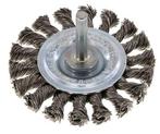 RVS Gegolfde Ronde Borstel Diameter 75 mm/ As 6 mm, Verzenden, Nieuw