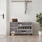 vidaXL Schoenenkast 102x36x60 cm bewerkt hout sonoma grijs, Verzenden, Nieuw