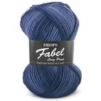 DROPS Fabel Long Print - 917 diepzee - Wol Garen, Ophalen of Verzenden, Nieuw