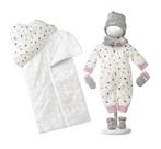 Llorens kledingset Tina met dekentje voor poppen van 43 cm, Nieuw, Ophalen of Verzenden, Babypop