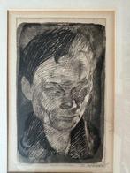 Käthe Kollwitz (1867-1945) - Frauenkopf, Antiek en Kunst