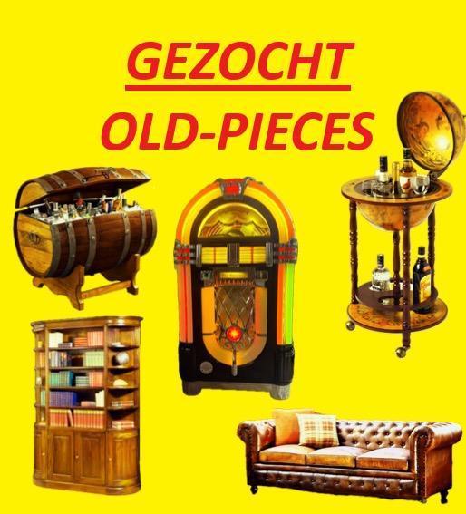 **GEZOCHT ANTIEK** MANCAVE bruin cafe emaille, Antiek en Kunst, Antiek | Kantoor en Zakelijk