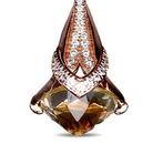 Zonder Minimumprijs - Halsketting Zilver Citrien - stijl art, Sieraden, Tassen en Uiterlijk, Kettingen, Nieuw