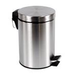 2dekans | BRASQ Pedaalemmer - 20L - RVS - Zilver - 28.9 x, Huis en Inrichting, Woonaccessoires | Prullenbakken, Ophalen of Verzenden