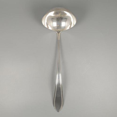 Gerritsen & Van Kempen, Hollands Puntfilet - Soeplepel -, Antiek en Kunst, Antiek | Goud en Zilver