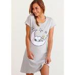 Peanuts Nachthemd met snoopy-print en rimpelrandjes, Verzenden