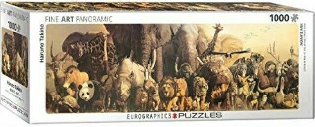 Noahs Ark - Haruo Takino Panorama Puzzel (1000 stukjes) |, Hobby en Vrije tijd, Denksport en Puzzels, Nieuw, Verzenden
