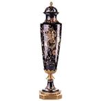 dekselvaas - Brons, Keramiek - Porseleinen bronzen vaas, Antiek en Kunst