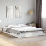 vidaXL Bedframe zonder matras 160x200 cm spaanplaat wit, Verzenden, Wit, 200 cm, 160 cm