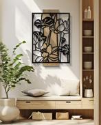 WANDPANEEL LOTUS IJZER EN HOUT CM 60X2X90, Huis en Inrichting, Ophalen of Verzenden, Nieuw