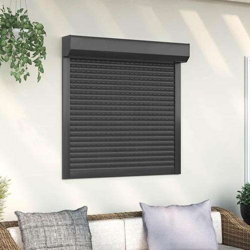 vidaXL Rolluik 100x100 cm aluminium antracietkleurig, Doe-het-zelf en Verbouw, Kozijnen en Schuifpuien, Nieuw, Verzenden