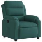 Fauteuil Donkergroen Verstelbaar | Tweedekansje | Voordelig, Huis en Inrichting, Fauteuils, Ophalen of Verzenden, Nieuw, 75 tot 100 cm