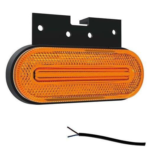 LED markeerlicht amber  | 12-24v |  50cm. kabel, Auto diversen, Aanhangwagen-onderdelen, Verzenden